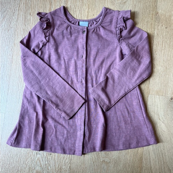 Tahari Kids Ruffled Long Sleeve and Leopard Pants - Picture 2 of 6